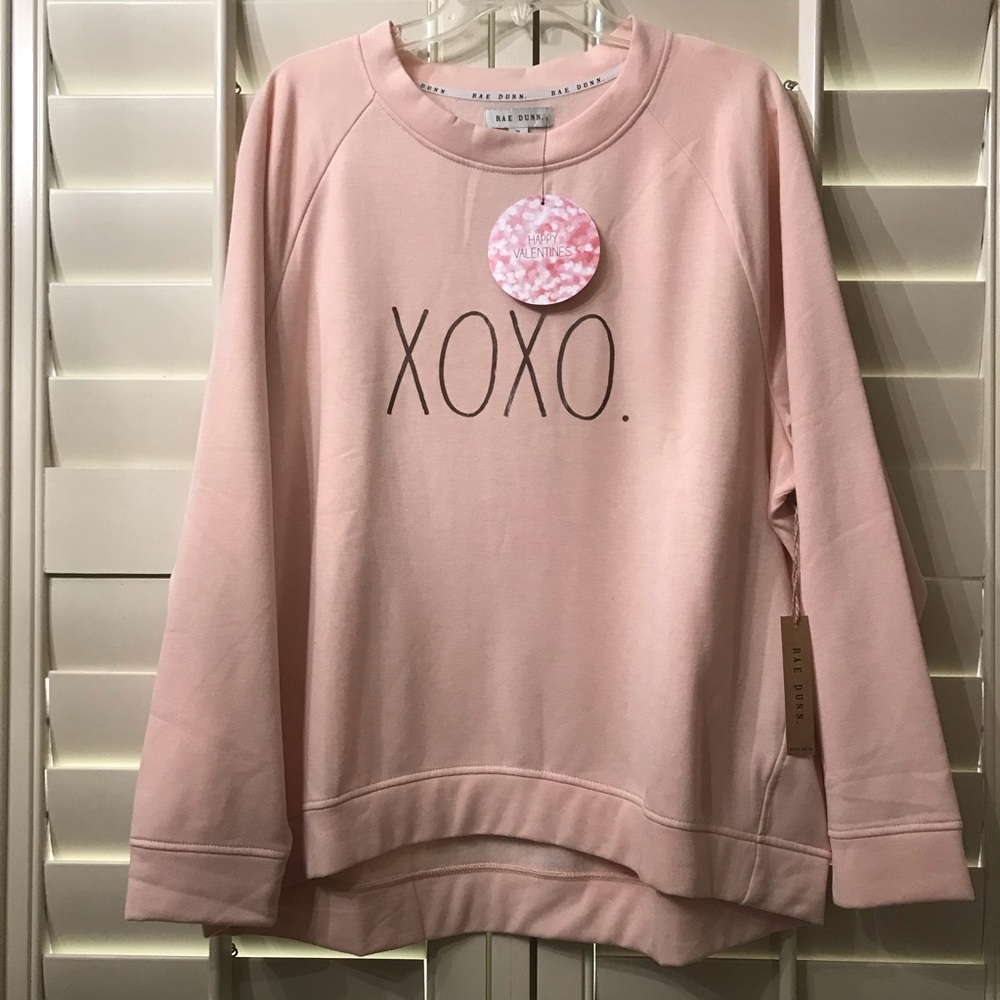 Rae Dunn XOXO Long Sleeve Sweater 2X